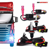 Kit Xenon Caminhão 24v Lâmpada Hid H7 6k 6000k Completo Slim