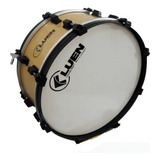 Kit Zabumba 20x18 Madeira Verniz Afin Dupla-pele Leitosa