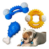 Kit3 Brinquedo Resistente Osso Cachorro Pet Forte Grande Pet Cor Macho