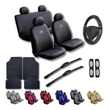 Kits Capas Couro Banco Carro Tapetes Volante Fiat + Brindes!