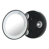Klass Vough Espelho De Aumento 15x Com Luz Moldura Preto