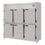 Kofisa Kmcp129 Mini Cámara Fria Industrial Inox 6 Portas 1290l