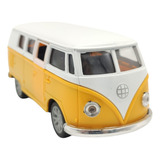 Kombi Carrinho Miniatura Coleção Carros Brinquedo 1:32 Cor Amarelo