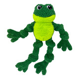 Kong Knots Frog X-large Brinquedo De Pelucia Para Cães Cor Verde Desenho Sapo