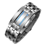 L Relógio Digital Led Binário Fashion Matrix Para Homem