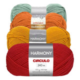 Lã Harmony Circulo 100g Otimo Rendimento 240m Croche Trico 