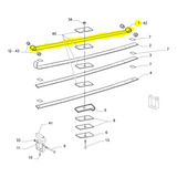 Lamina Feixe Mola Original Iveco 500057349