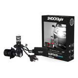 Lâmpada De Led H4 Mini Projetor Canhão Eliptico Shocklight