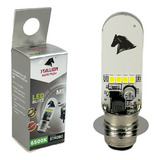 Lâmpada Farol Led Moto M5 Função Strobo Biz Pop Bros 6500k