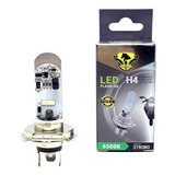 Lampada Farol Super Led H4 Moto 6500k Efeito Xenon Strobo