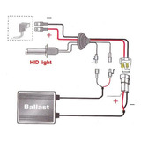 Lâmpada Hid De Xenon Hid De 12v 55w Slim H4 6000k+conversão