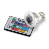 Lampada Led Colorida Rgb Dicroica 5w Cromoterapia
