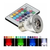 Lampada Led Colorida Rgb Dicroica 5w Cromoterapia