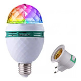  Lampada Led Giratoria Colorida Rgb Balada Decoração Festa 110v/220v