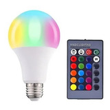Lâmpada Led Rgb Bulbo Colorida 15w Bivolt Controle Remoto
