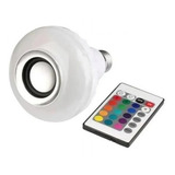 Lampada Musical Caixa Som Bluetooth Led Rgb Com Controle 