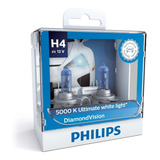 Lâmpadas Philips Diamond Vision 5000k H4 + Garantia