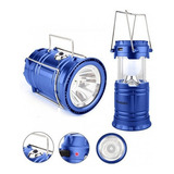 Lampiao E Lanterna Led Recarregavel Solar E Energia Ec-5800 Cor Azul 110v/220v