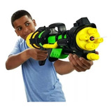 Lançador Arma De Água Super Grande Arminha Brinquedo Criança Cor Verde, Preto E Amarelo