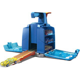 Lançador E Pista De Percurso Hot Wheels Track Builder-mattel Cor Azul