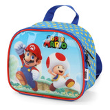 Lancheira Infantil Escolar Super Mario Bros Luxcel La39443mo