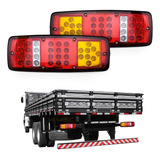 Lanterna Caminhão Reboque Em Led 12-24v Par Tipo Marmitão