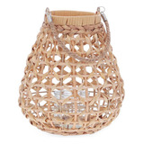 Lanterna Em Fibra Natural Mart 27cm