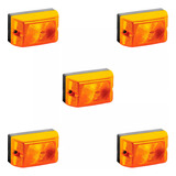 Lanterna Lateral Bau Carreta Caminhão Carretinha Kit 5 Pcs