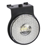 Lanterna Lateral Led 65mm Saída Fios Com Suporte Cristal