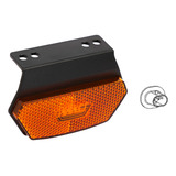 Lanterna Lateral Led Saída Conector C/ Suporte Carreta Âmbar