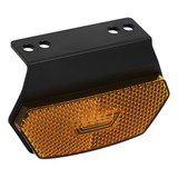 Lanterna Lateral Led Saída Fios Com Suporte Carreta Âmbar