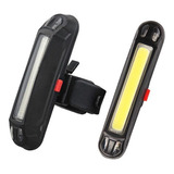 Lanterna Led Traseira Bicicleta Recarregável Usb 2cor/5pisca