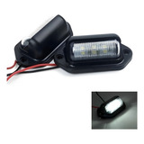 Lanterna Luz De Placa Carro 6 Leds Caminhão Carretinha