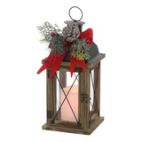 Lanterna Natalina Com Luz 31cm
