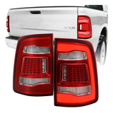 Lanterna Para Dodge Ram Vermelha Full Led 1500 E 2500 2018