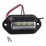Lanterna Placa Reboque Trailer Caminhao Carreta12/24v 6led 
