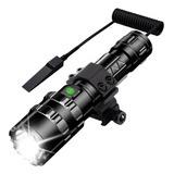 Lanterna Tática Airsoft Recarregável C/ Mount Trilho 20/22mm