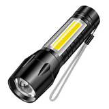 Lanterna Tatica Led Q5 Mini Xml Recarregavel Melhor Que X900 Cor Da Lanterna Preto Cor Da Luz Branco
