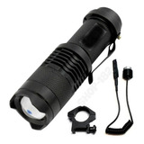 Lanterna Tática Led T6 Jyx 1576w Mount 20mm Acionador Remoto Cor Da Lanterna Preta Cor Da Luz Branco
