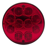 Lanterna Traseira Led Bivolt Vermelha Posição Freio 96mm