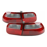 Lanternas Red Clear Honda Civic Hatch 92-95 Ld E Le