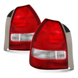 Lanternas Traseira Honda Civic Hatch Ek Vti 96/00 Red Clear