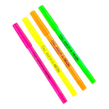 Lápis Colorido Neon Luisance Kit C/4 Und Efeito Mate