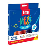 Lápis De Cor Tris Mega Soft Color 48 Cores 1 Apontador -tris