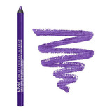 Lápis Delineador Olhos Nyx Slide On Pencil- Prova D'água 1pç Cor Sl10 Purple Blaze