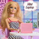 Laptop P/ Boneca Barbie Susi Miniatura Notebook Computador