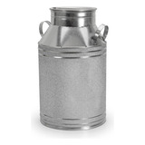 Latão De Leite Antigo Metal Galvanizado Leiteira 54 X 35 Cm