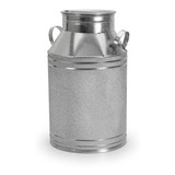 Latão De Leite Antigo Metal Galvanizado Leiteira 54 X 35 Cm