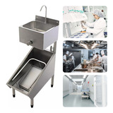 Lavatorio Lava Botas + Pia Assepsia Aço Inox Completo 