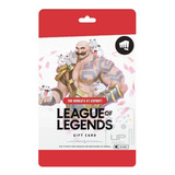 League Of Legends Cartão 1255 Rp Lol Riot Points Imediato